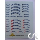 Planche d&eacute;calque: Marquages de Pneus