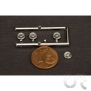 Phare rond Blanc Chrom&eacute; 4mm x4