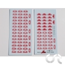 Planche d&eacute;calque: Plaque Rallye Monte Carlo 1950 &agrave; 1993