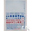 Planche d&eacute;calque: Ambulance, Pompiers, SAMU...