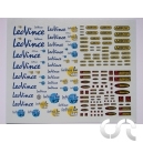 Planche d&eacute;calque: Leo Vinci, Arrow, Akrapovic