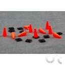Cones (peints) x10