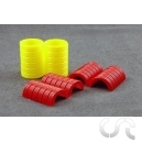 Barri&egrave;re de Pneus Jaune et Rouge x24