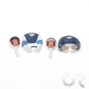 Pilotes + Co-Pilote " Casque Jet " x2