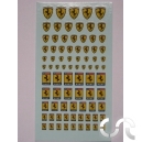 Planche d&eacute;calque: Ecussons Ferrari Nart