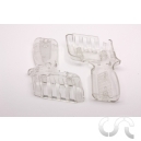 Coque transparente de poign&eacute;e (type Parma)