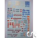 Planche d&eacute;calque: ING, HSBC, SANTANDER...