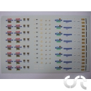 Planche d&eacute;calque x3: Ecuries F1 1996/1997