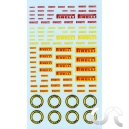 Planche d&eacute;calque: Pirelli Rouge/Jaune