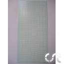 Planche d&eacute;calque: Chiffres Blancs (Ancienne Typo)