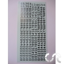 Planche d&eacute;calque: Chiffres Noirs (Ancienne Typo)