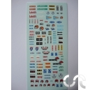 Planche d&eacute;calque: Divers Pub Rallye (Ann&eacute;es 60 &agrave; 80 Bis)