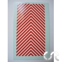 Planche d&eacute;calque: Chevron Rouge Blanc