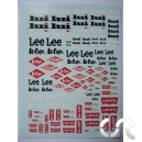 Planche d&eacute;calque: "Lui, Lee Cooper, Levi's"