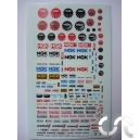 Planche d&eacute;calque: "NGK, Brembo, Koni, Lucas"