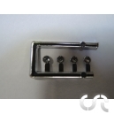 Phare rond Blanc Chrom&eacute; 2mm x4