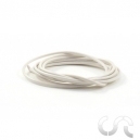 Fil silicone Blanc x1m