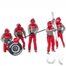 Set M&eacute;caniciens "Carrera Crew" Rouge x5