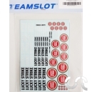 Planche d&eacute;calque: Sponsors " Lucky Strike "