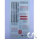 Planche d&eacute;calque: Texte " Porsche " 1/32-1/43