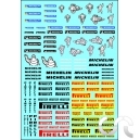 Planche d&eacute;calque: MICHELIN / PIRELLI