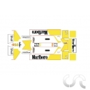 Planche d&eacute;calque:McLaren 1986 - K.Rosberg Pour Formula NSR 86/89